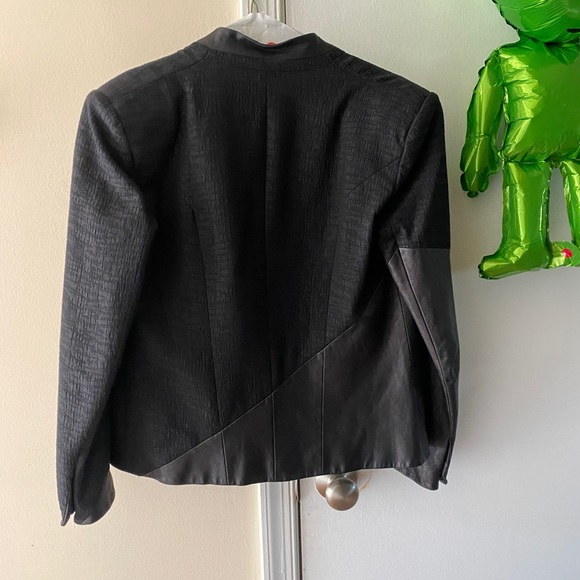 Helmet Lang Leather Blazer - Picture 3 of 5